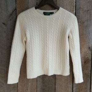 LRL Cashmere Cable Knit Sweater